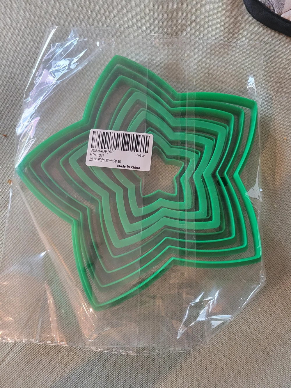 Star Multi-Size Cookie Cutter Set - Green